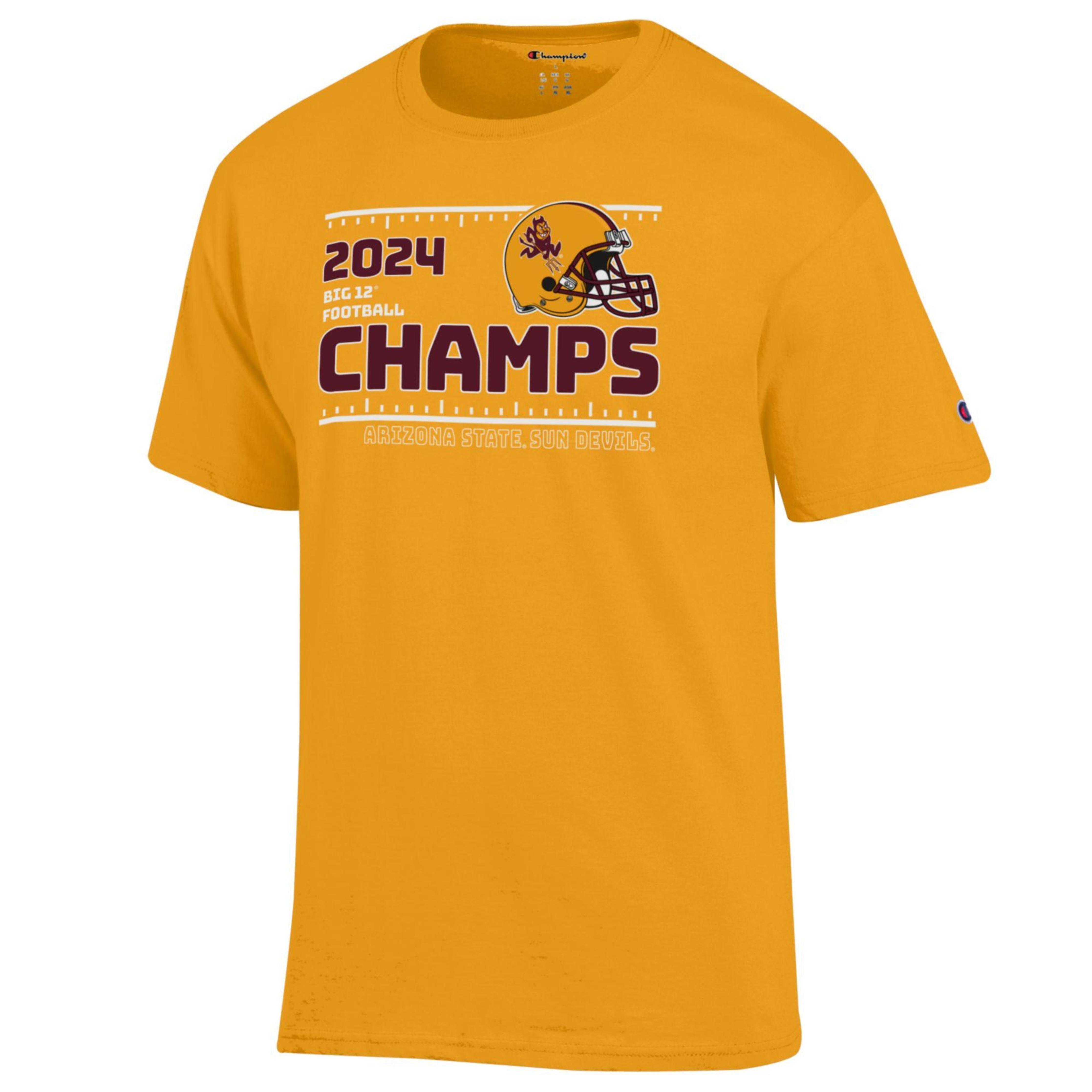 ASU Big XII Champions Helmet Tee GLD – Cactus Sports