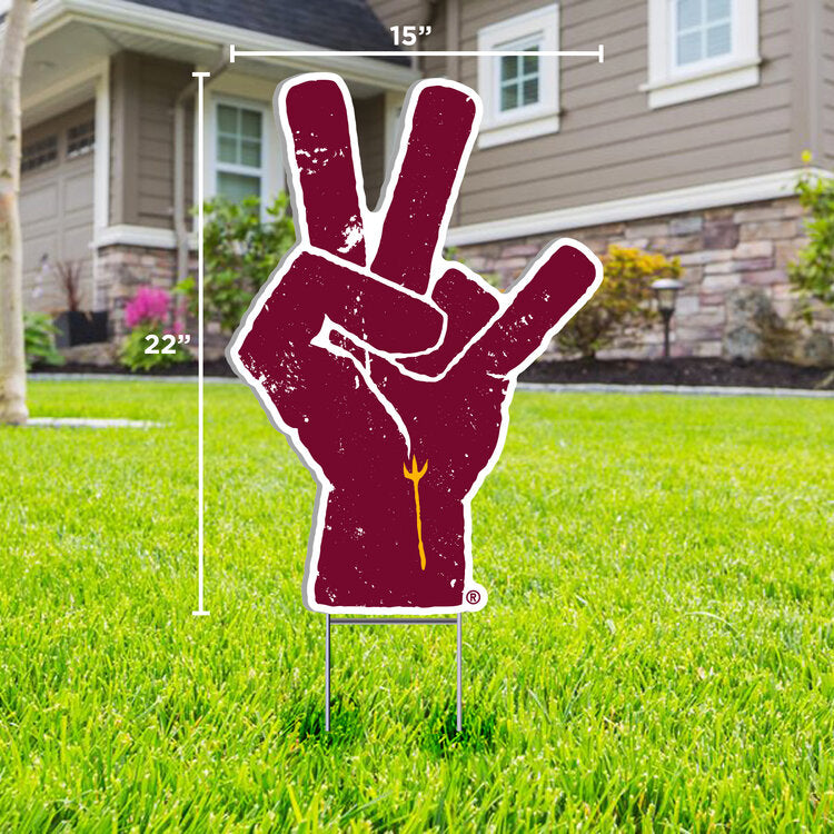 ASU Pitchfork Hand Lawn Sign Not In Store Cactus Sports ASU Pitchfork Hand Lawn Sign Not In Store Cactus Sports