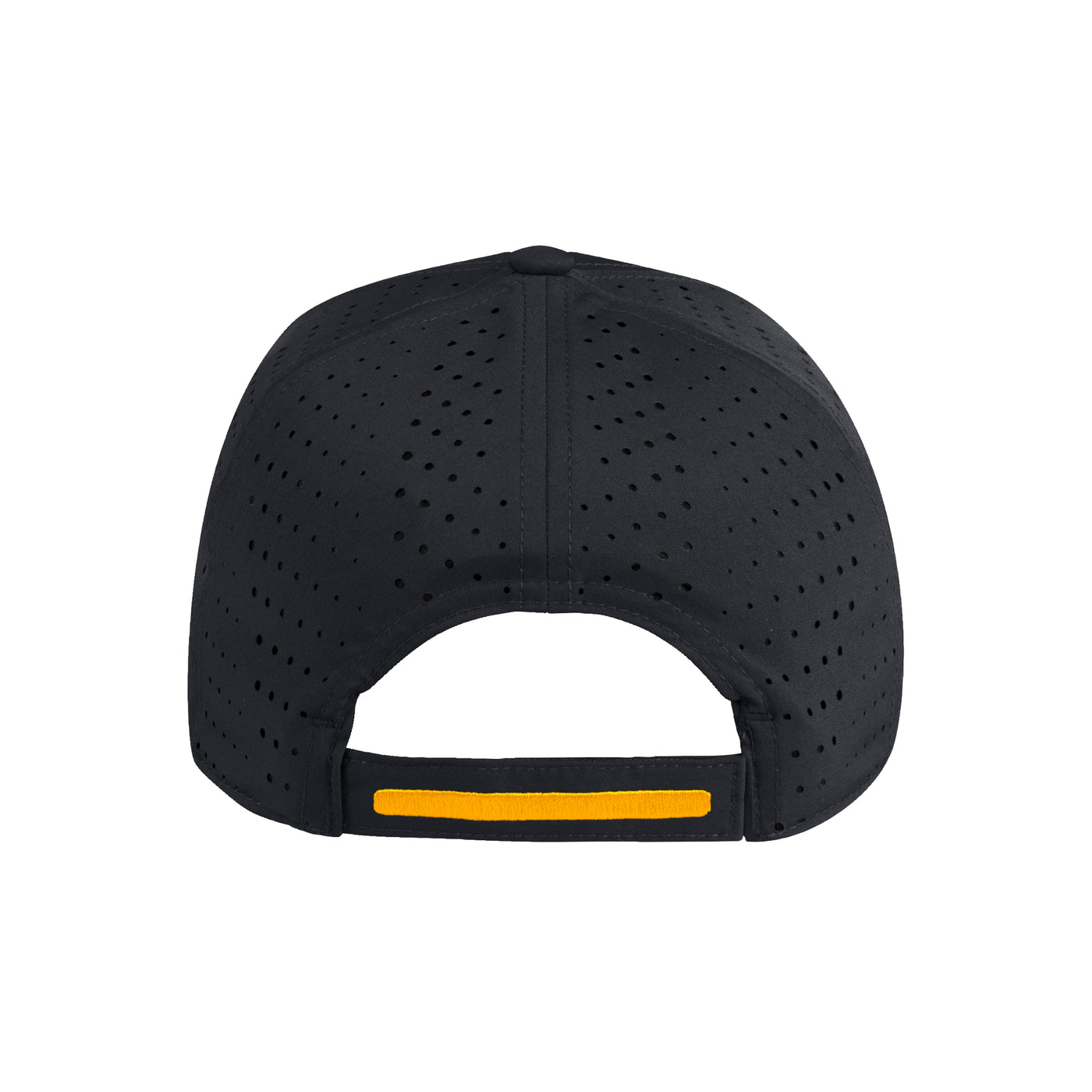 Back of ASU black Adidas hat with adjustable velcro strap 