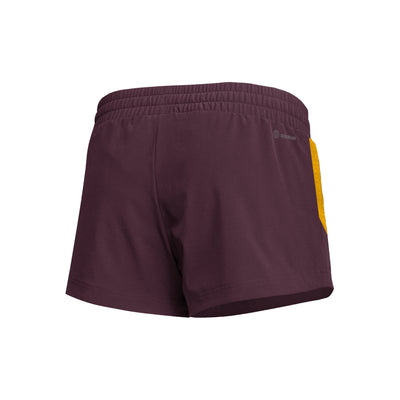 Backside of ASU womens maroon shorts.