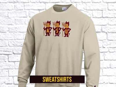 ASU Sweatshirts (Click to go to sweatshirt section)