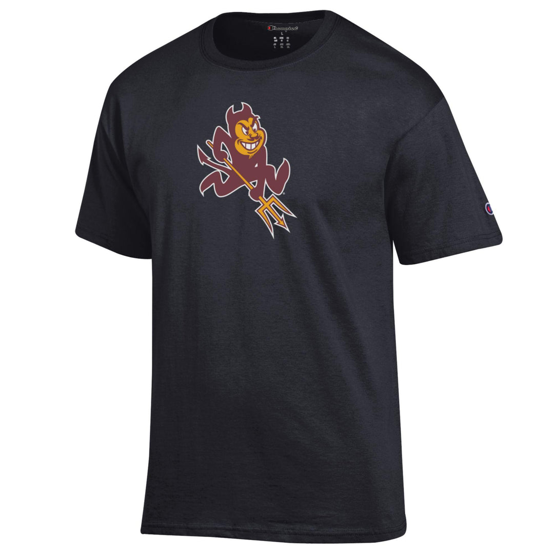 Short sleeved black tee with Sparky on chest