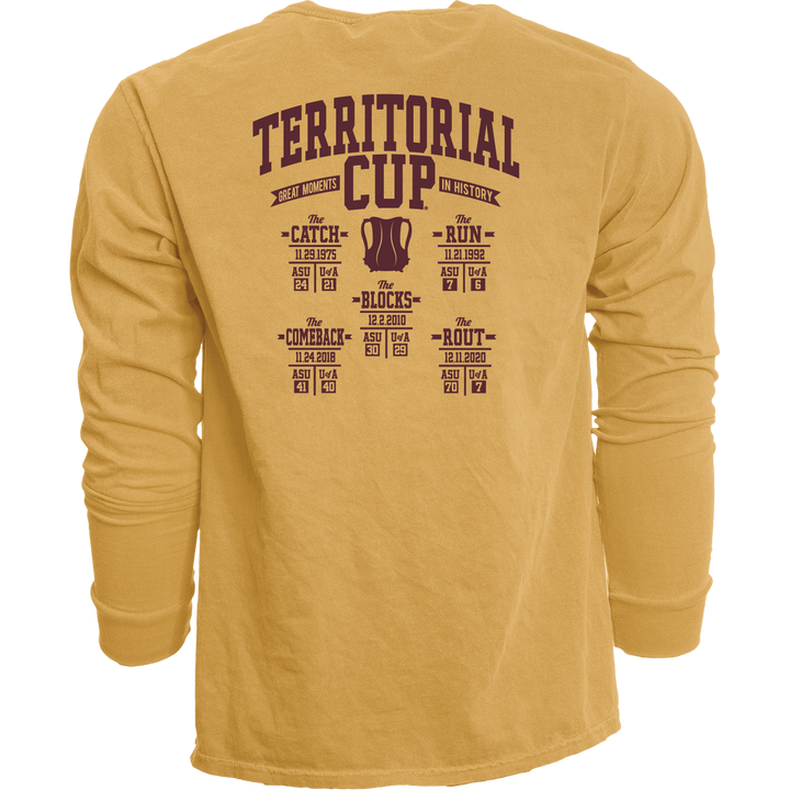 ASU Fork Em TCH Heavyweight L/S Tee GLD