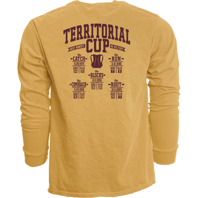 ASU Fork Em TCH Heavyweight L/S Tee GLD