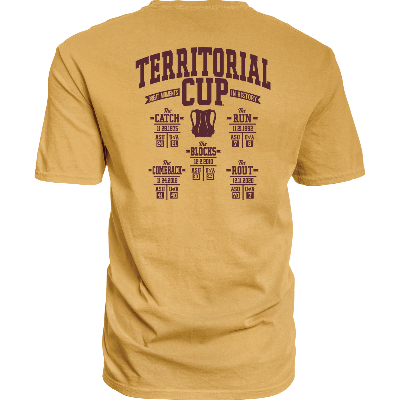 ASU Fork Em TCH Heavyweight Tee GLD