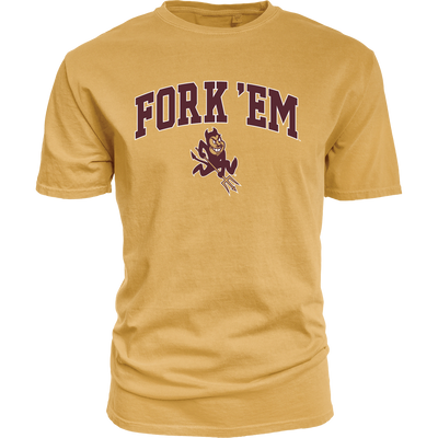 ASU Fork Em TCH Heavyweight Tee GLD