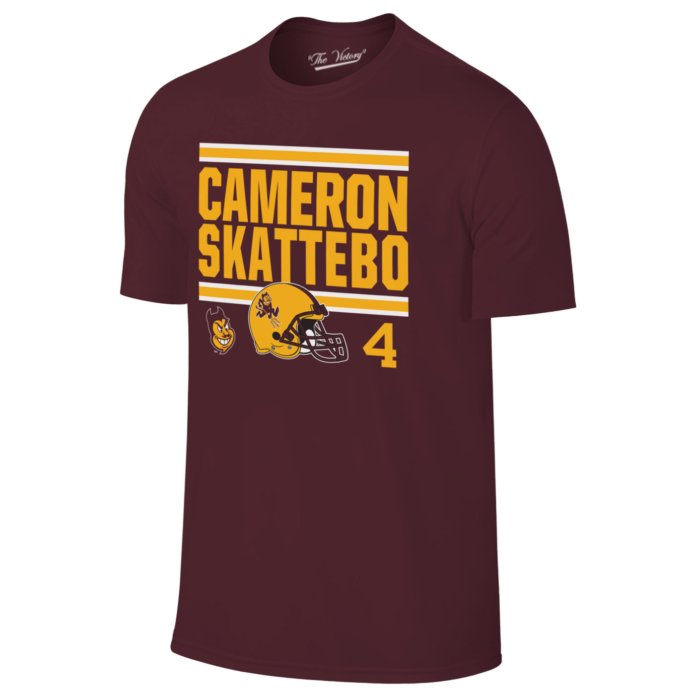 ASU Skattebo Helmet Tee MRN