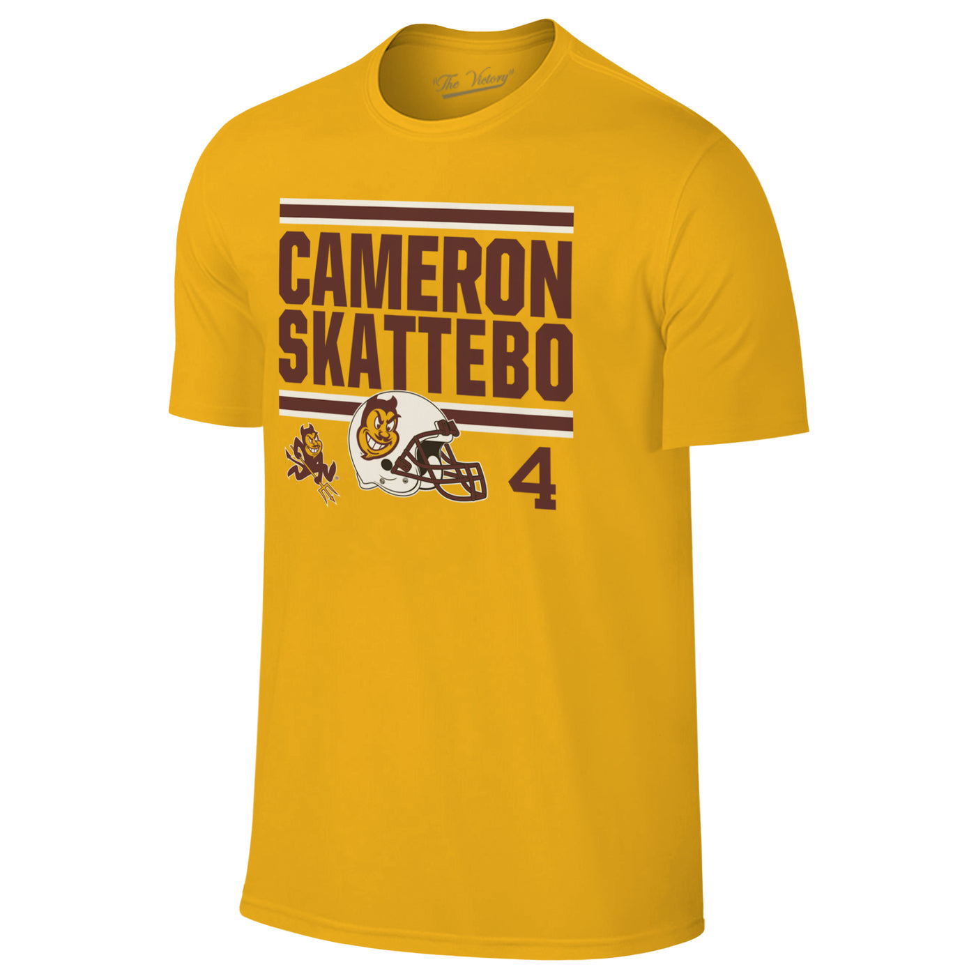 ASU Skattebo Helmet Tee GLD
