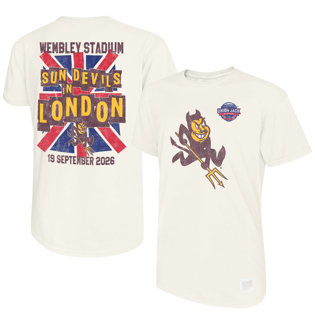 Vintage white tee with Sparky on the from and Wembley game design on the back