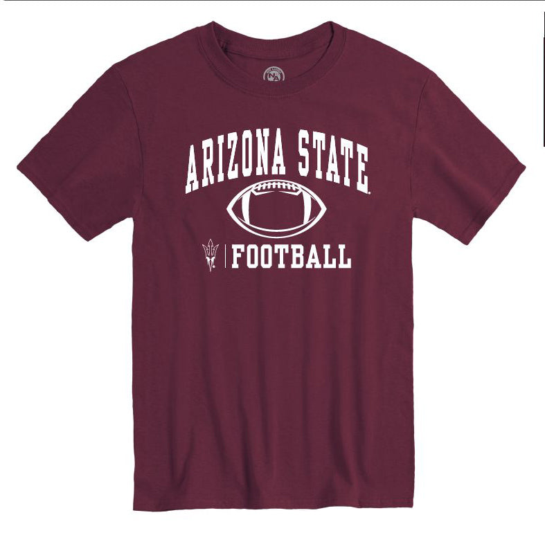ASU Football Sport Tee MRN