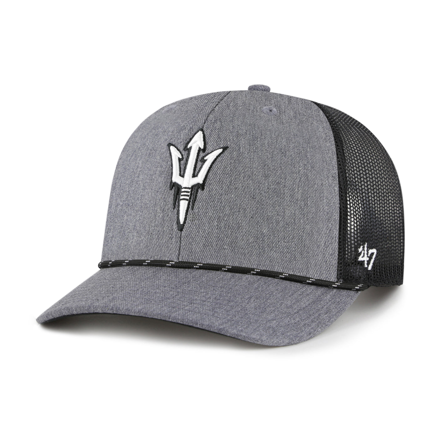 ASU Carbon Rope Trucker Hat GR/BLK