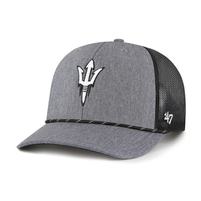 ASU Carbon Rope Trucker Hat GR/BLK
