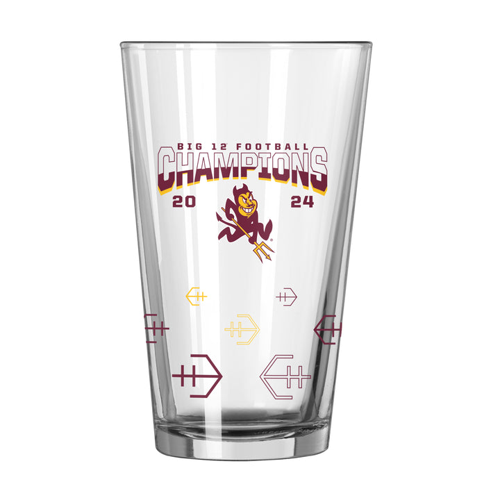 ASU Big XII Champs Schedule Pint Glass