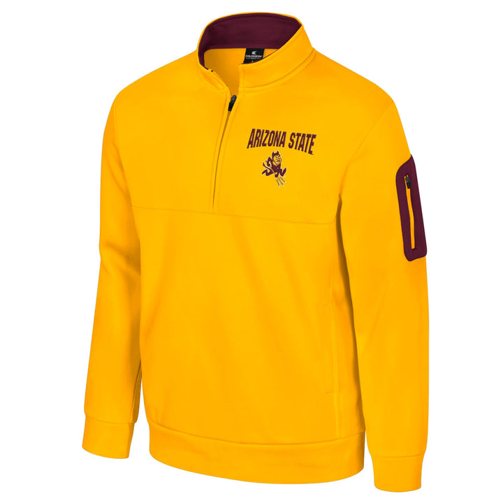 ASU HTR 1/2 Zip Pullover Jacket GLD