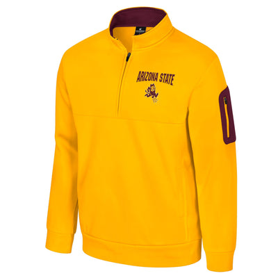 ASU HTR 1/2 Zip Pullover Jacket GLD