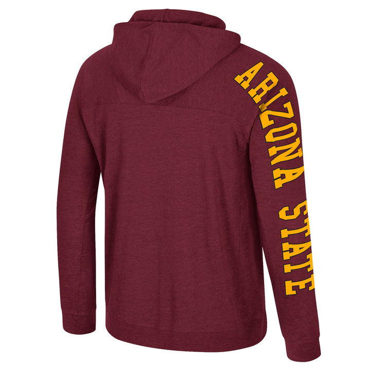 ASU BNB Hooded L/S Tee MRN