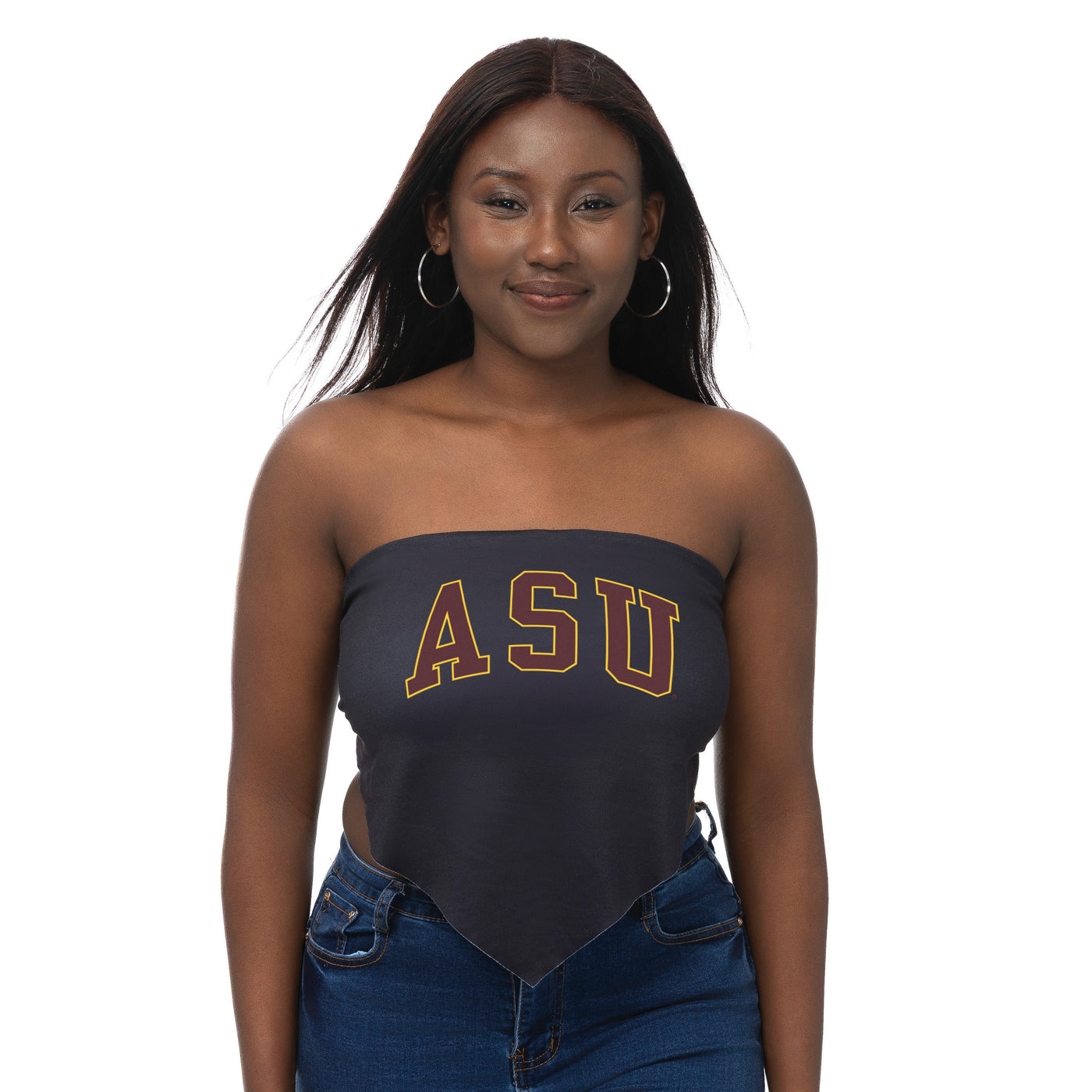 ASU Ladies Tie-Back Bandeau BLK
