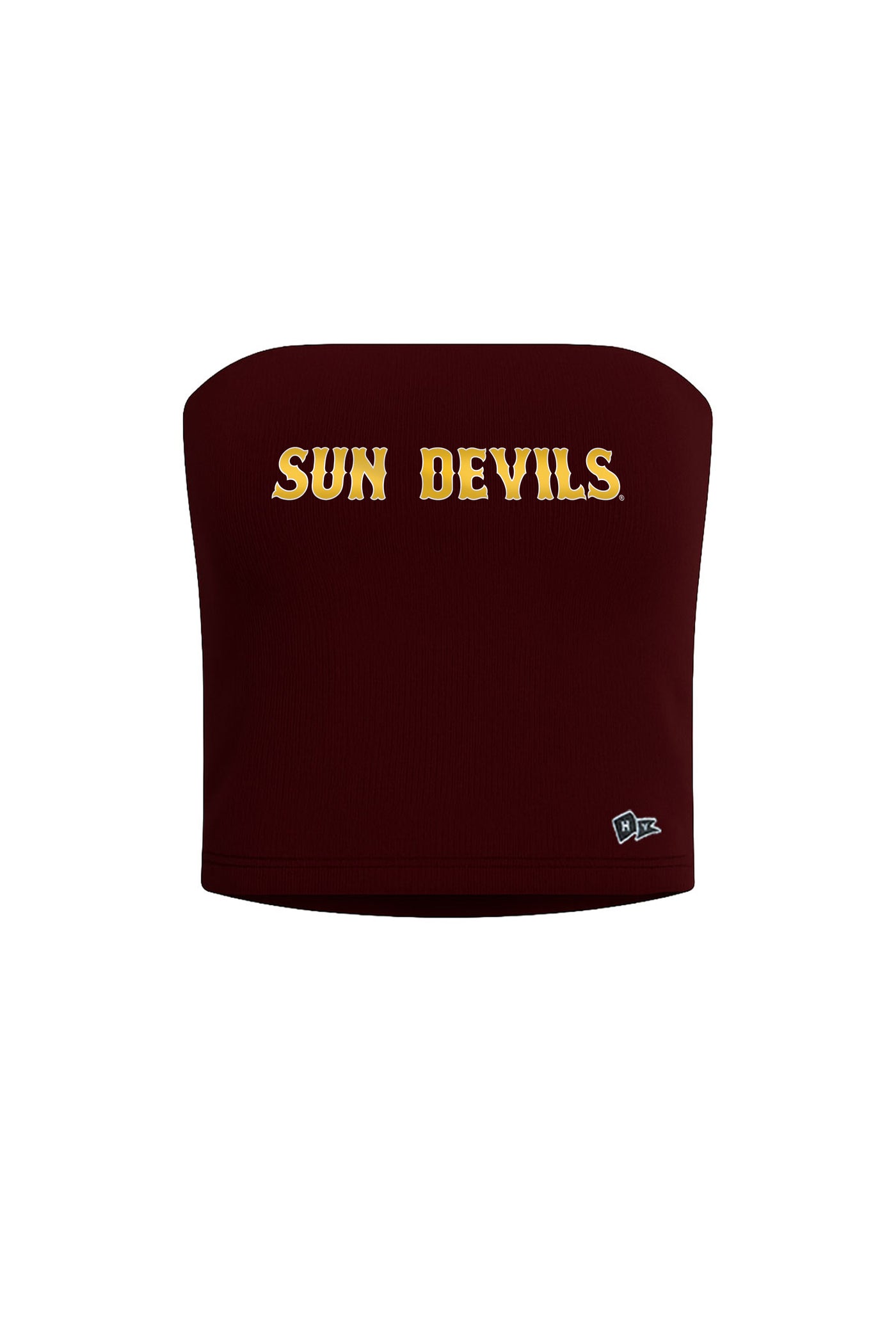 Maroon top with 'Sun Devils' in gold across the chest.