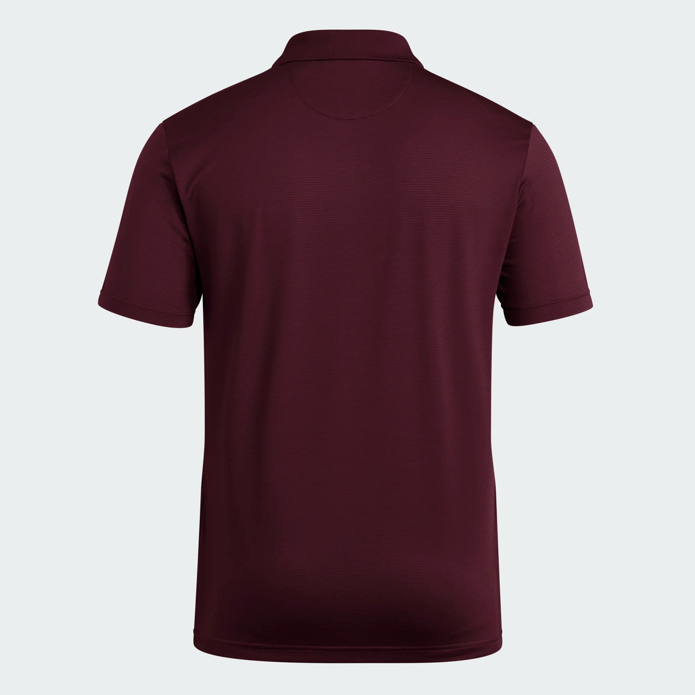 back of maroon polo