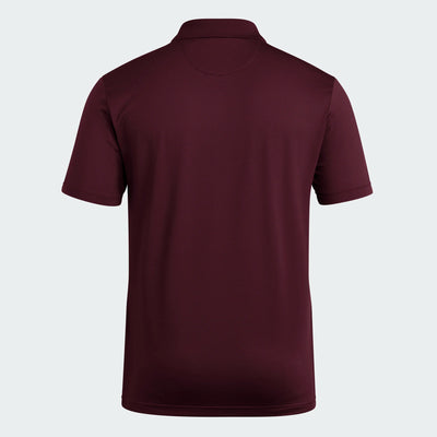 back of maroon polo