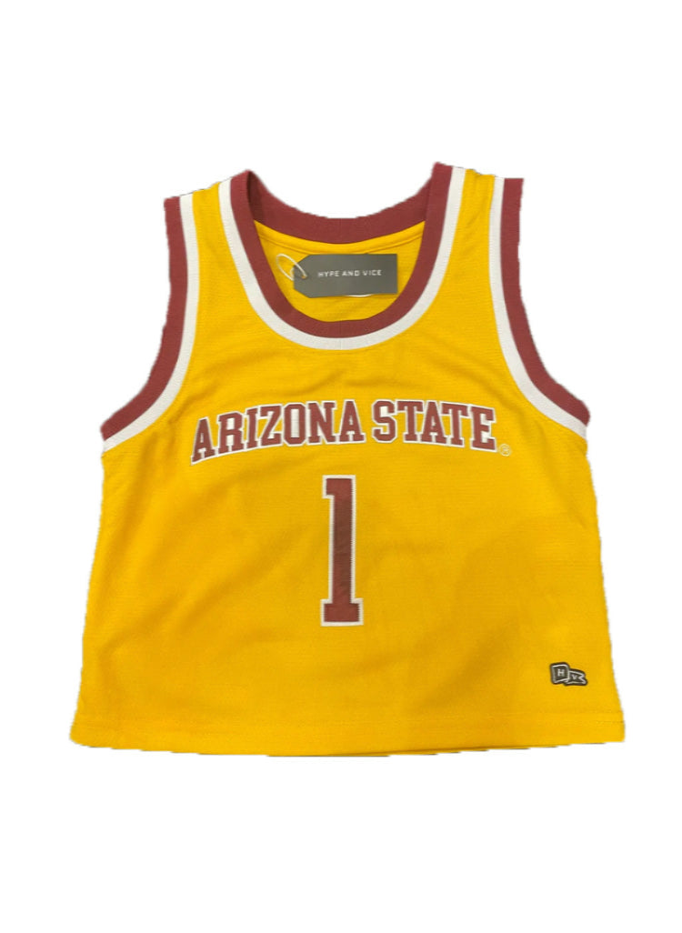 ASU Ladies Crop Basketball Jersey GLD