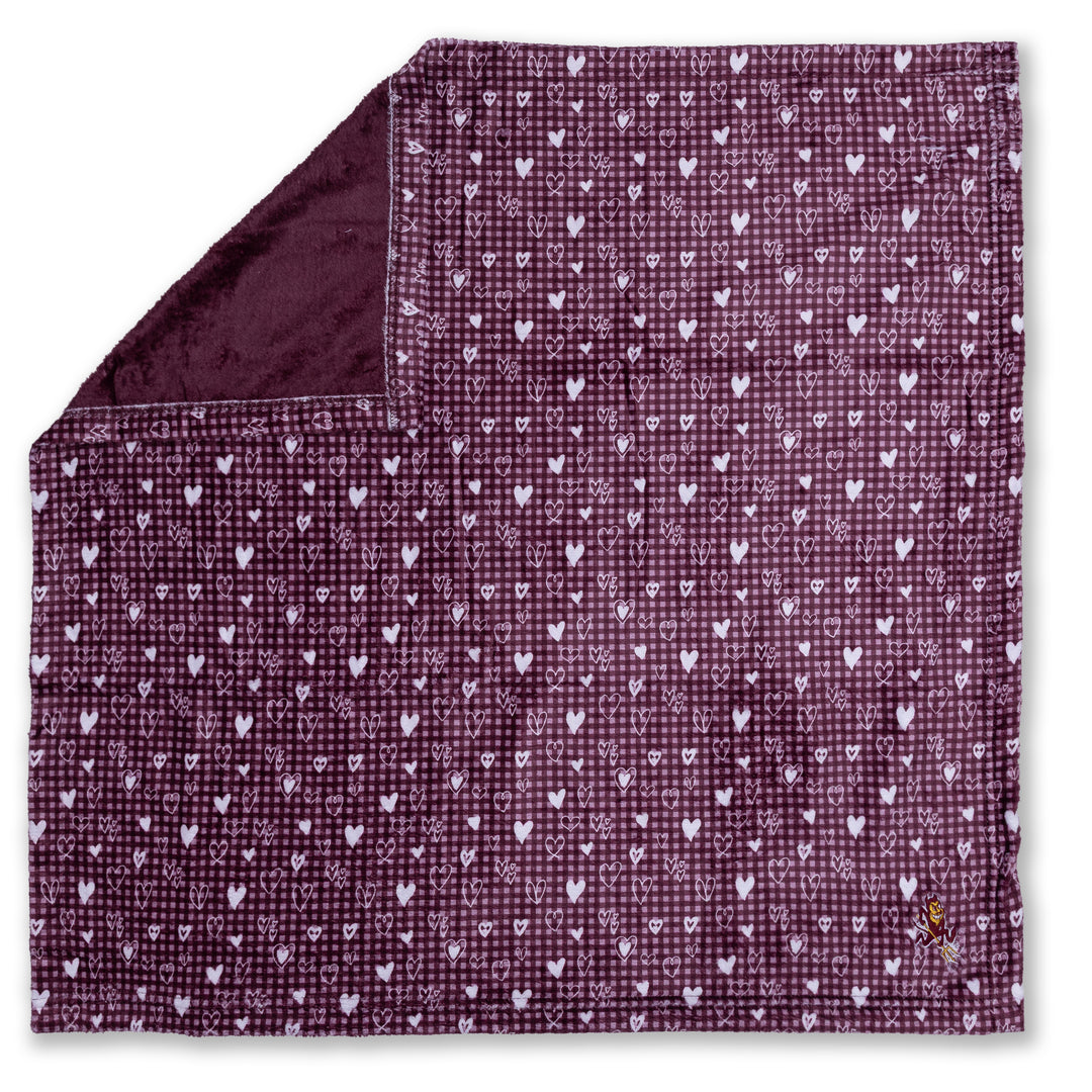 ASU Plush Kids Blanket MRN