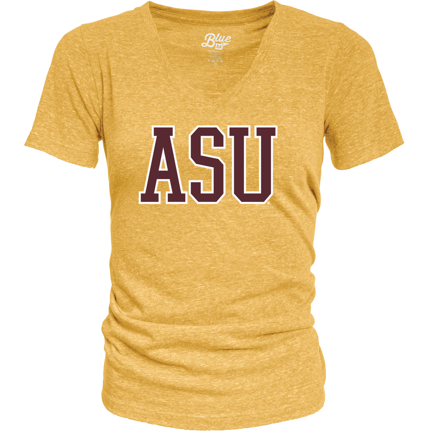 ASU Classic Ladies V-neck Tee GLD
