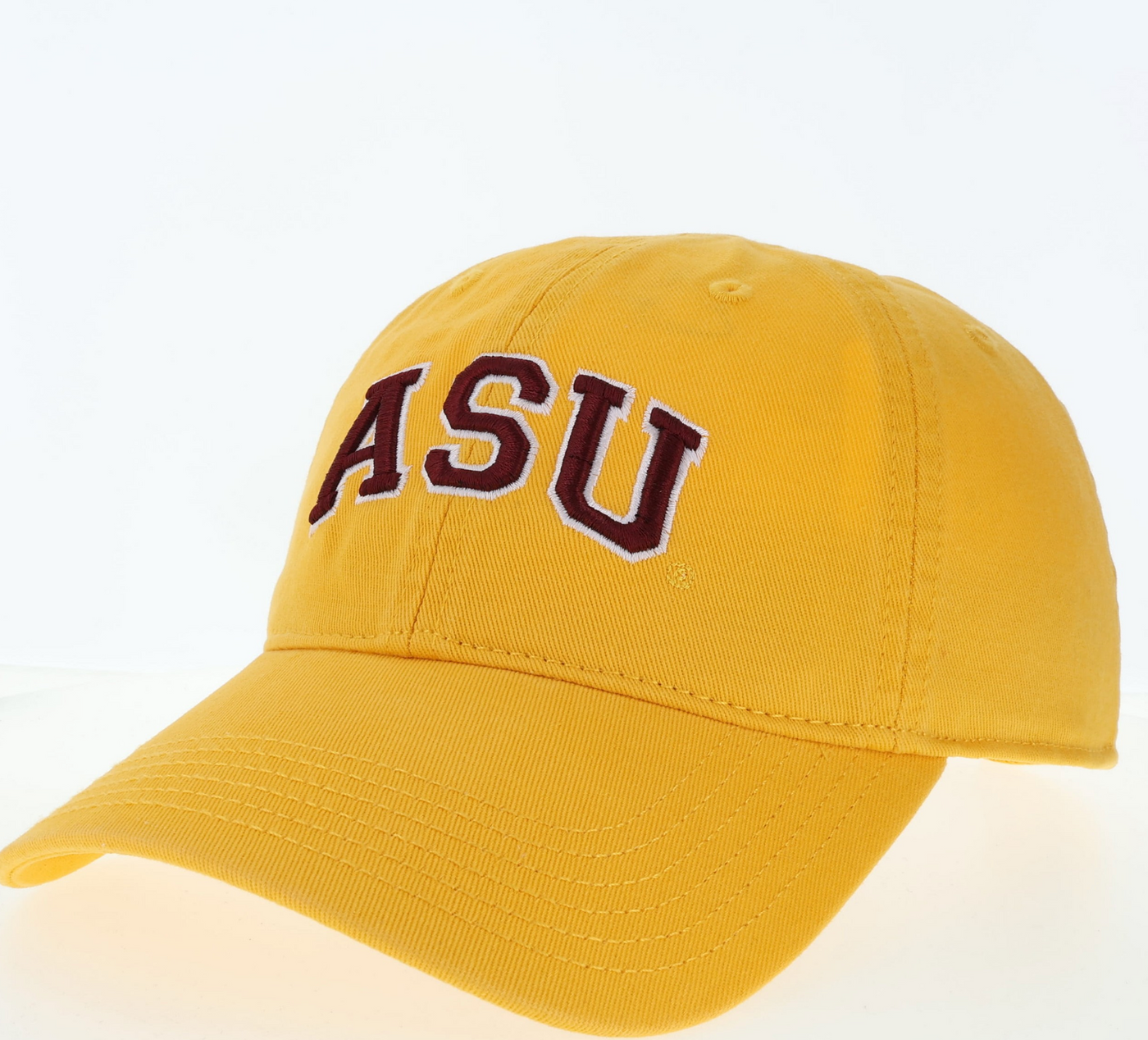gold cap with 'ASU' logo on a white background