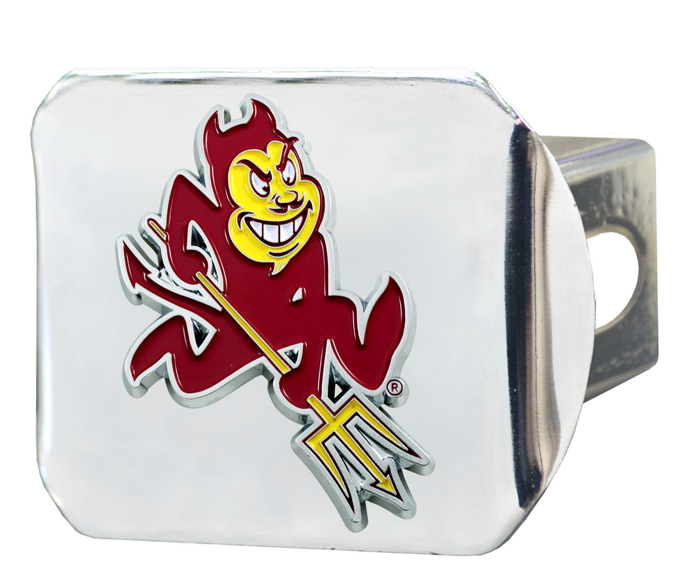 Metal hitch cover with charging Sparky