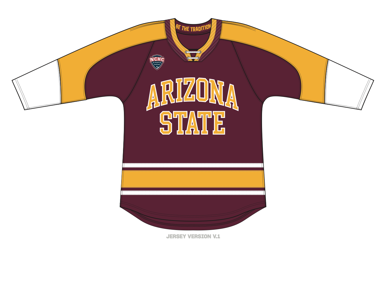 ASU CCM Hockey Jersey 2.0 MRN