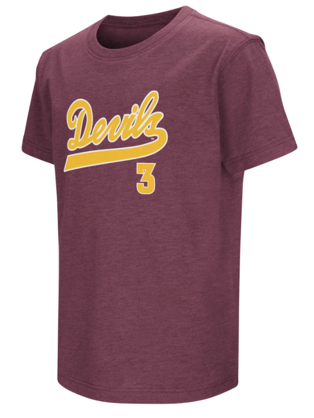 Maroon t-shirt with &
