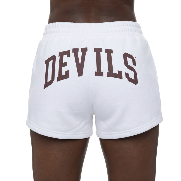 White athletic shorts with &