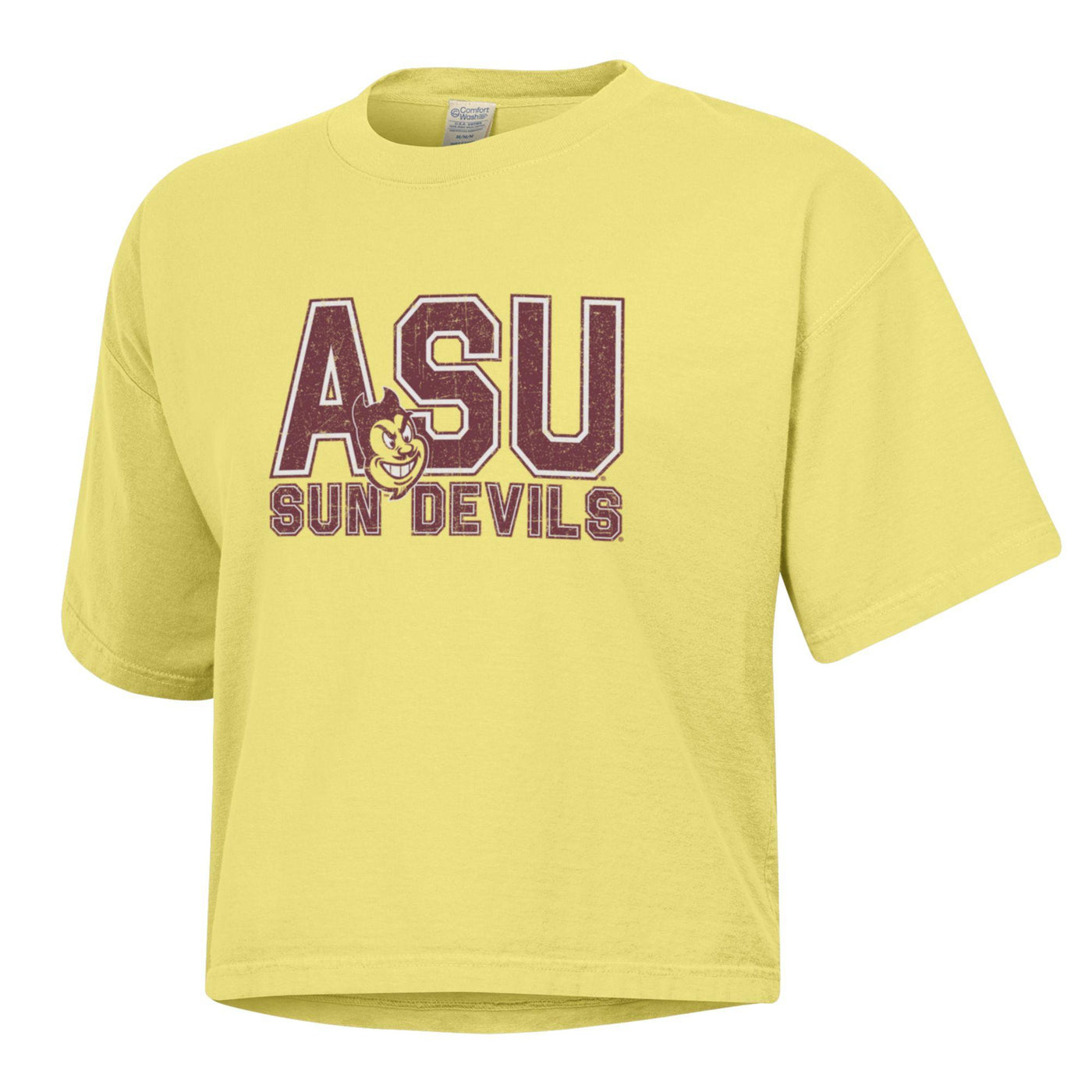 ASU Ladies Comfort Wash Boxy Tee GLD