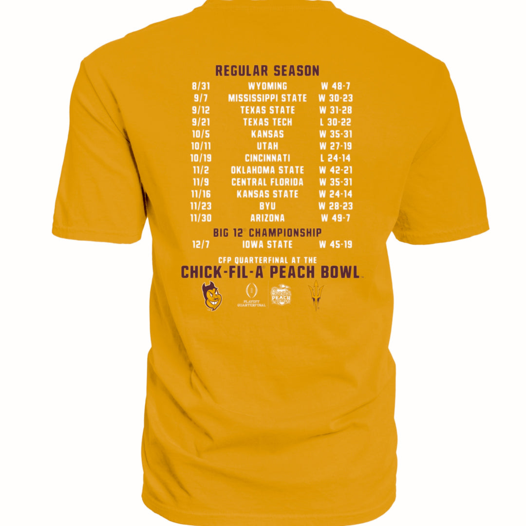 ASU DWDTG SCHEDULE TEE GLD 3X
