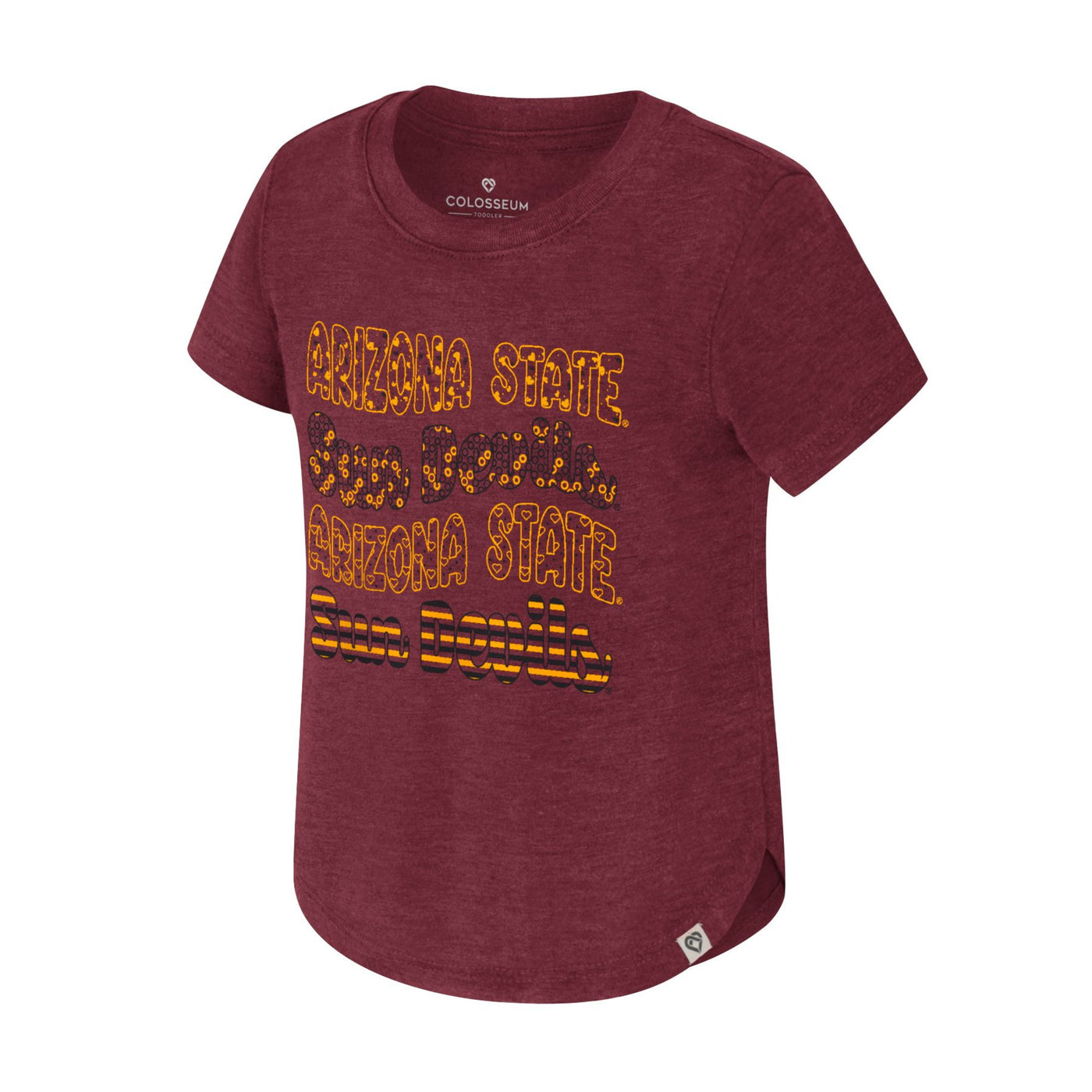 ASU maroon tee with 