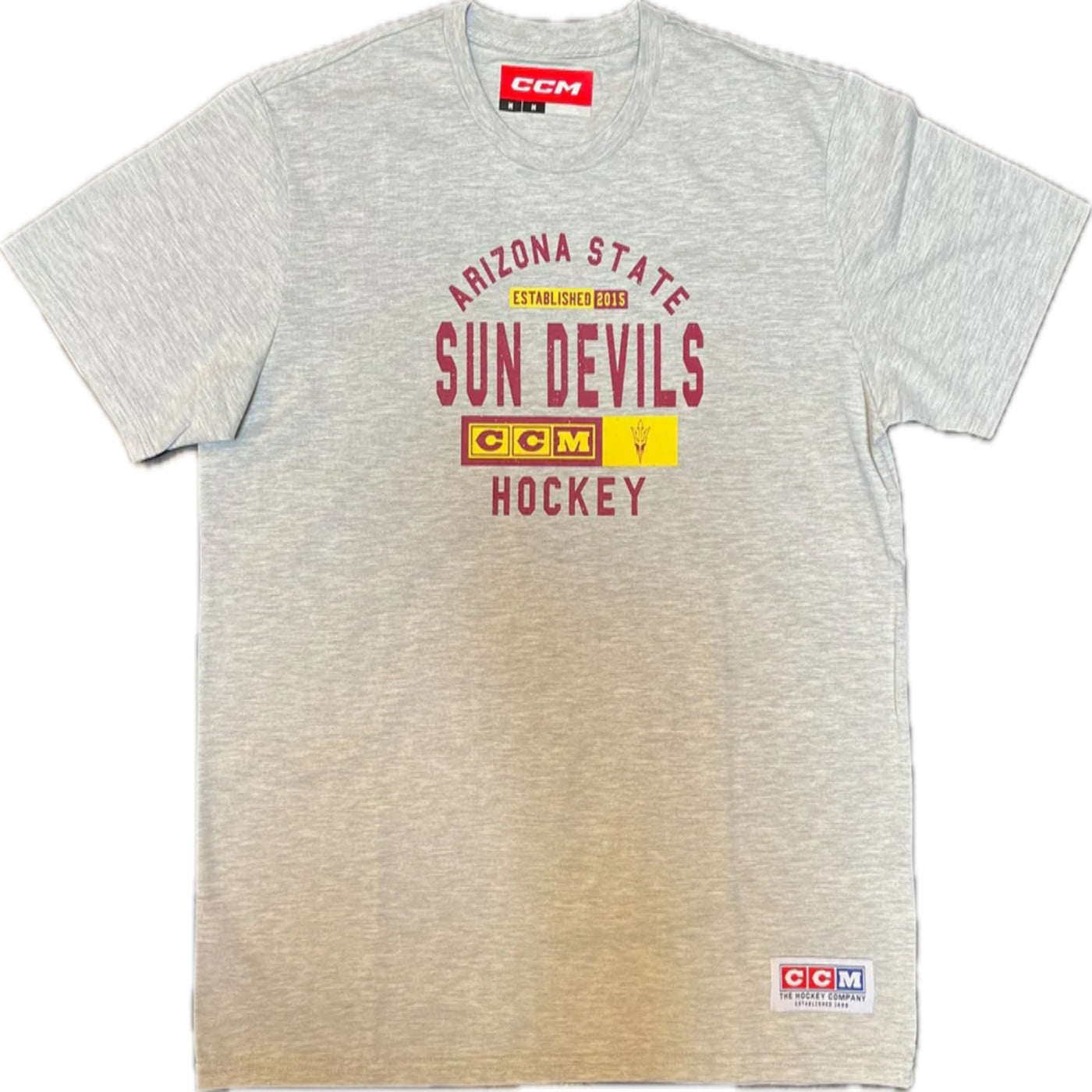 ASU CCM Sun Devils Hockey Tee GRY