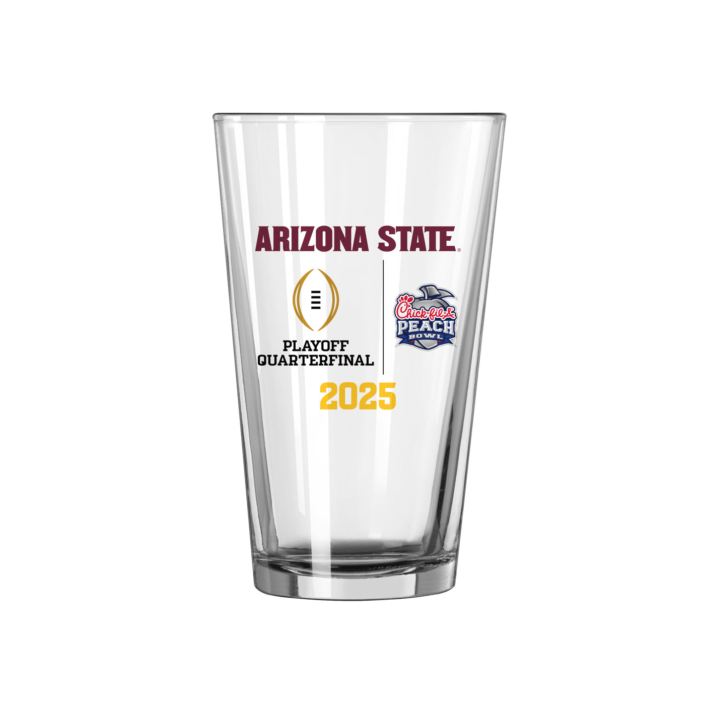 ASU Peach Bowl Pint Glass