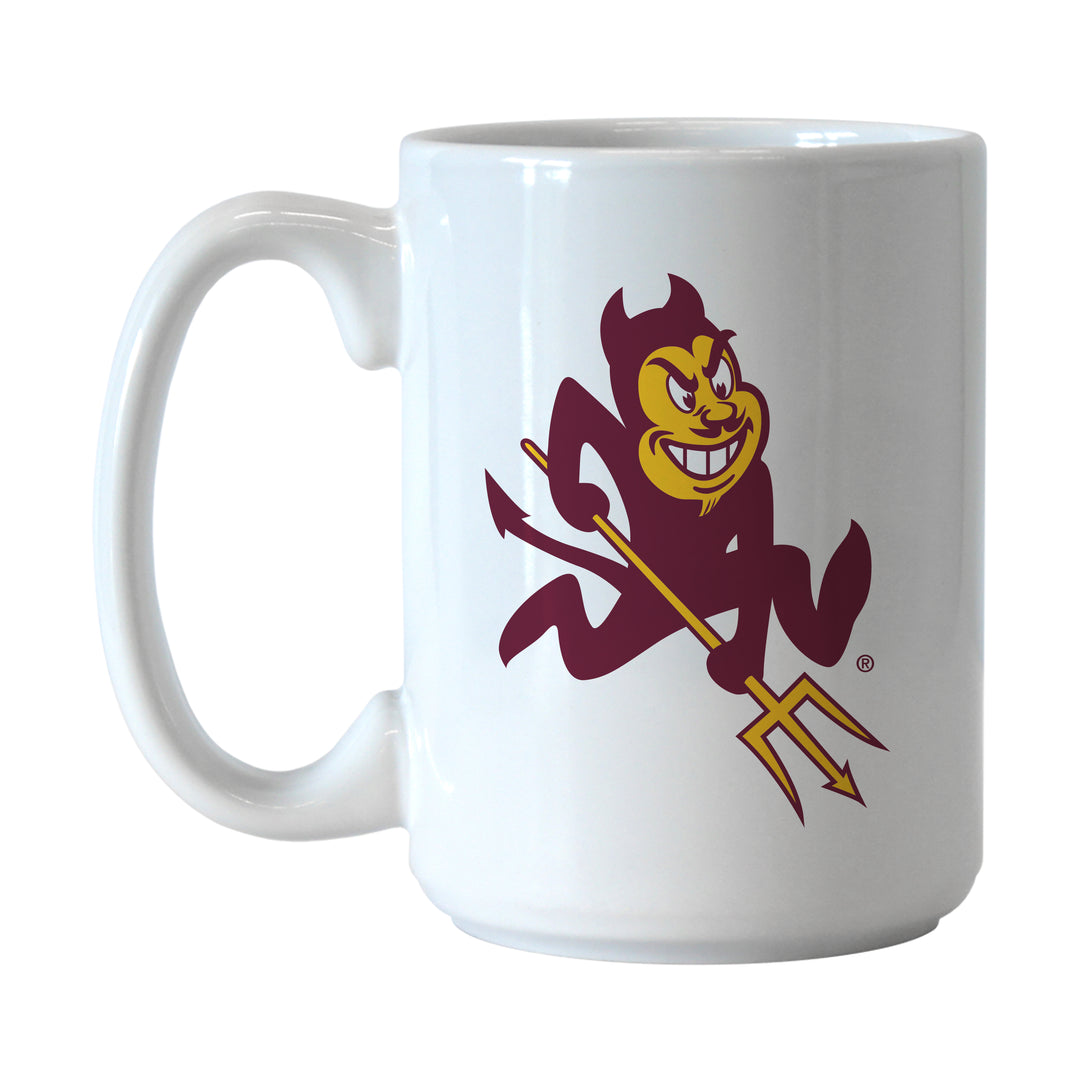 White mug with charging Sparky