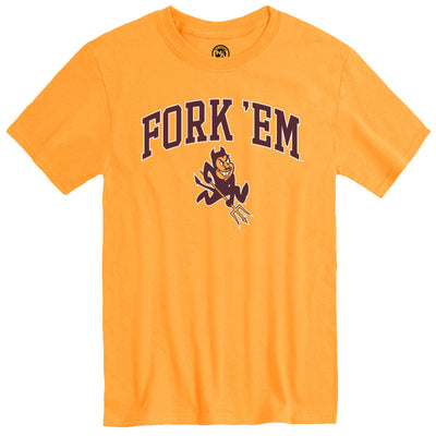 ASU Fork "em Territorial Cup History Tee GLD