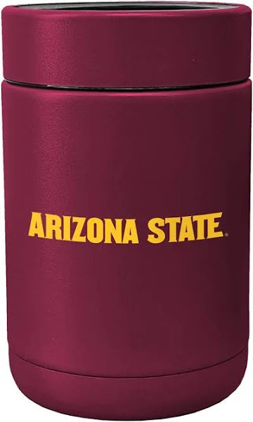 Maroon metal coolie with gold 'Arizona State.'