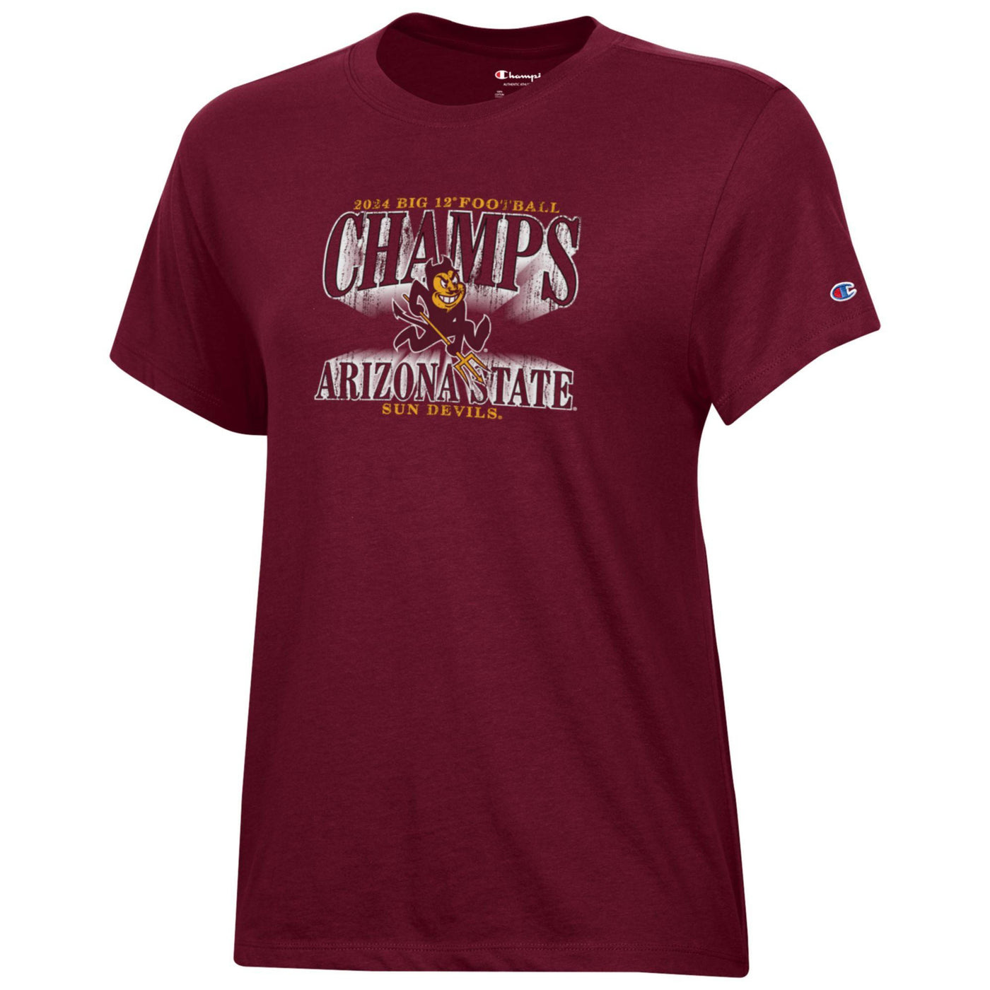 ASU Big XII Champions Mascot Ladies Tee MRN