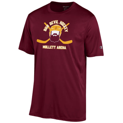 ASU Hockey Beard Athletic Tee MRN