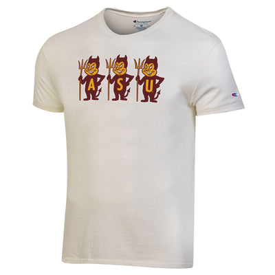 ASU 3Sparky Tri-blend Tee WHT