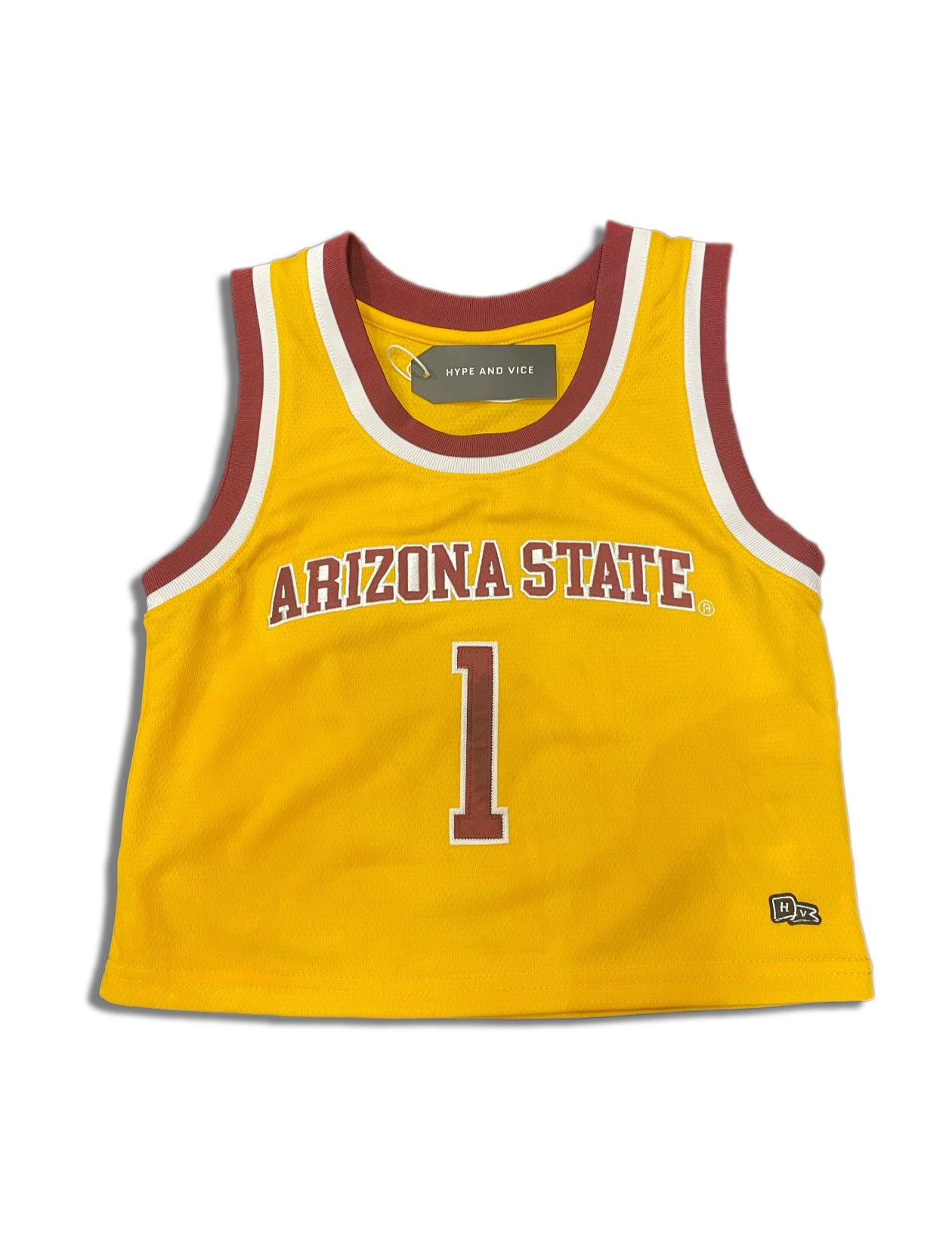 ASU Ladies Crop Basketball Jersey GLD
