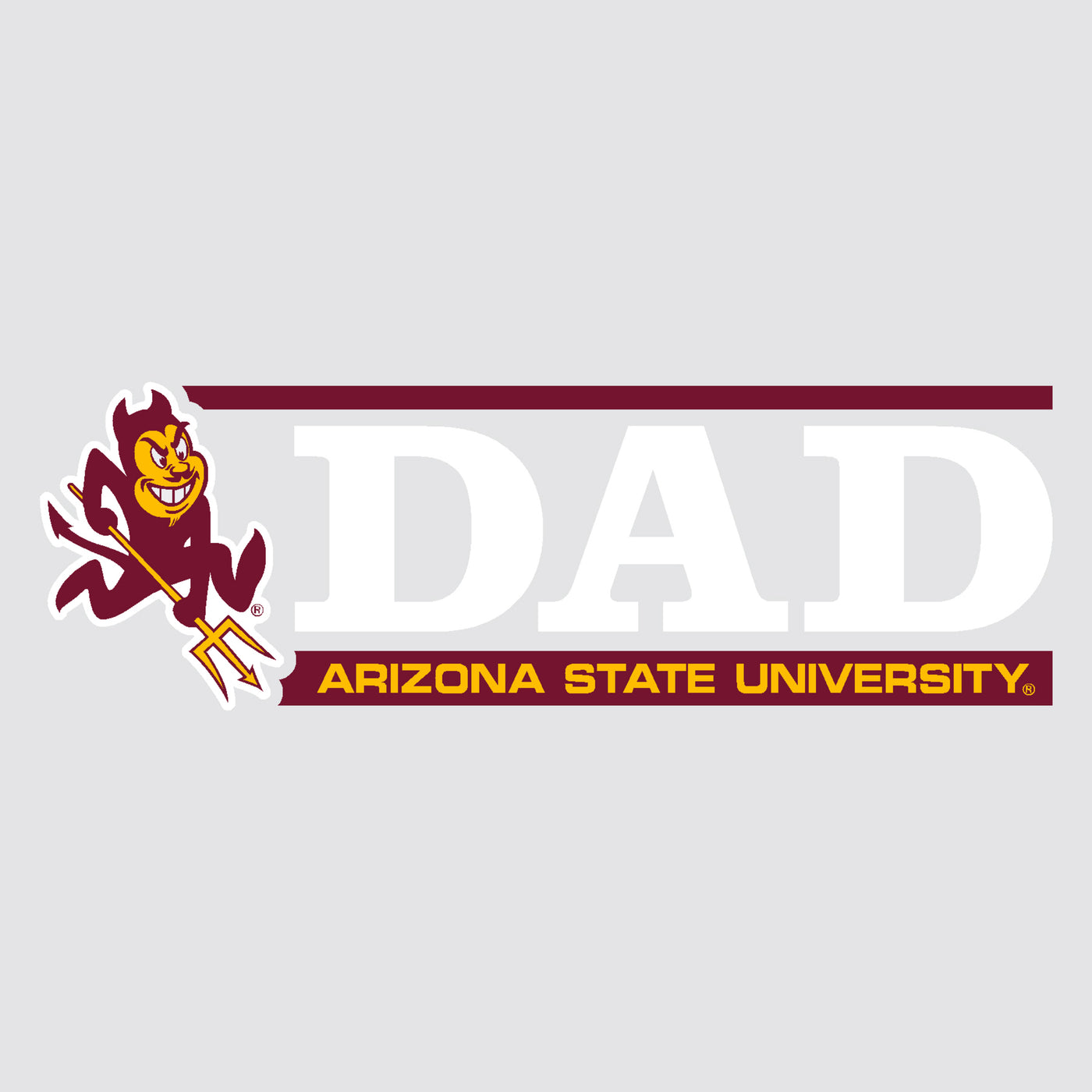 ASU Dad Bar Decal