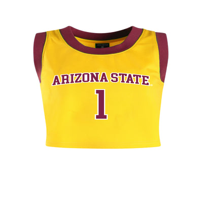 ASU Ladies Crop Basketball Jersey GLD