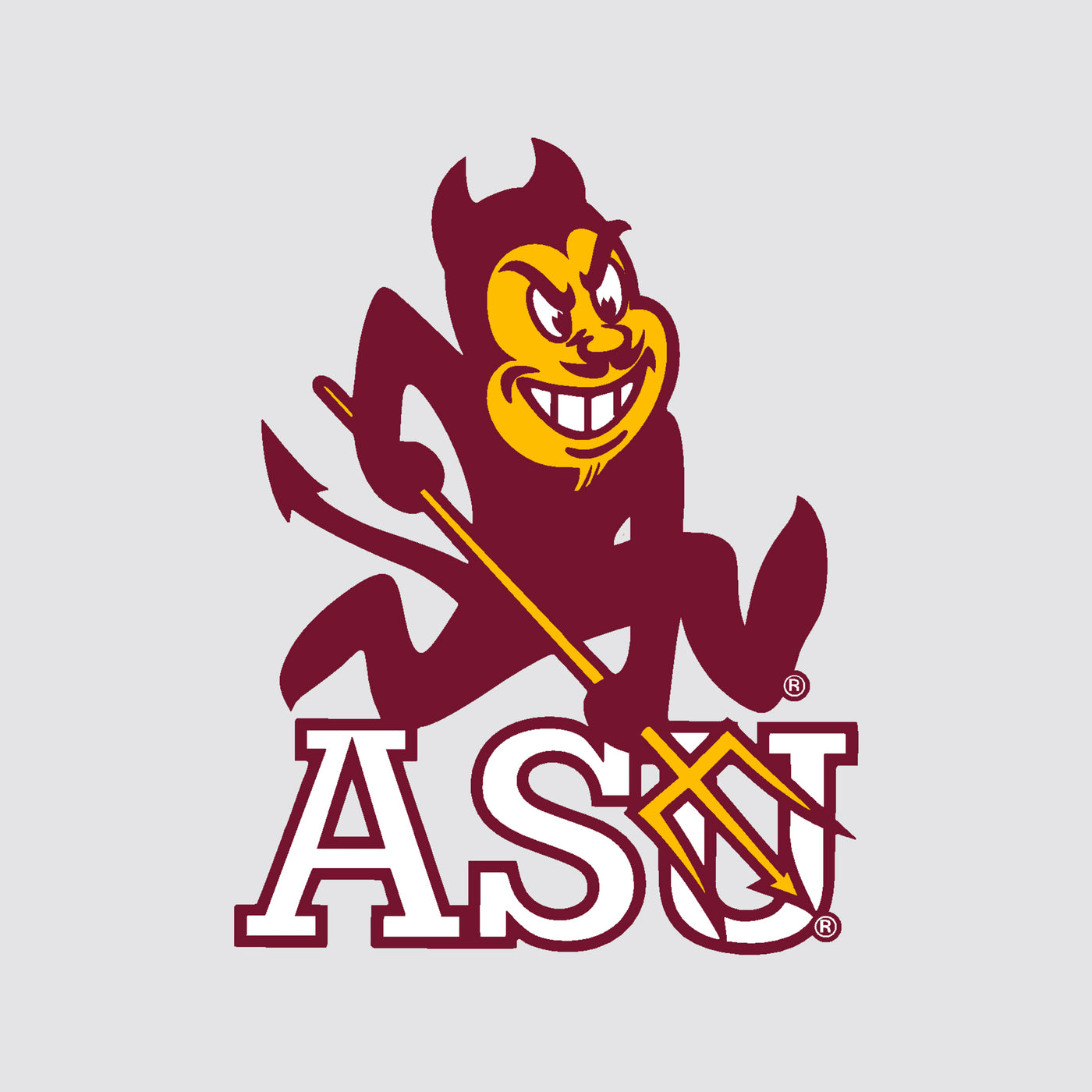 ASU Sparky Over Decal