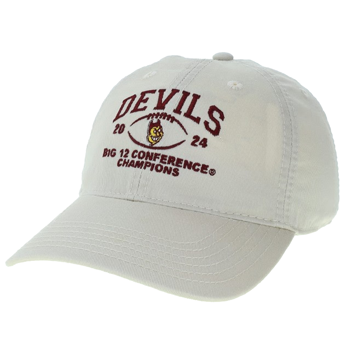 White baseball style hat with 