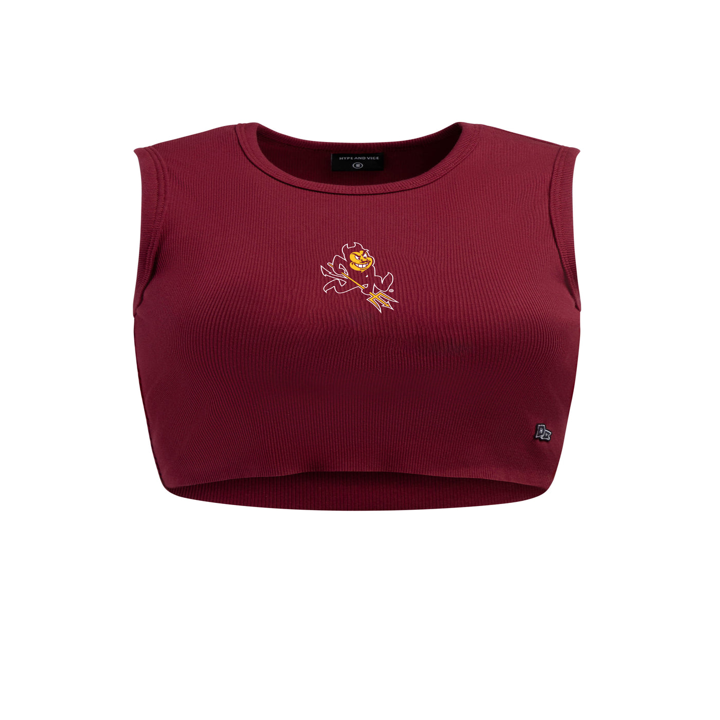 ASU Ladies Cut Off Tank DK MRN