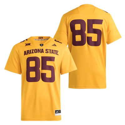 front and back of Arizona state gold 85 jersey